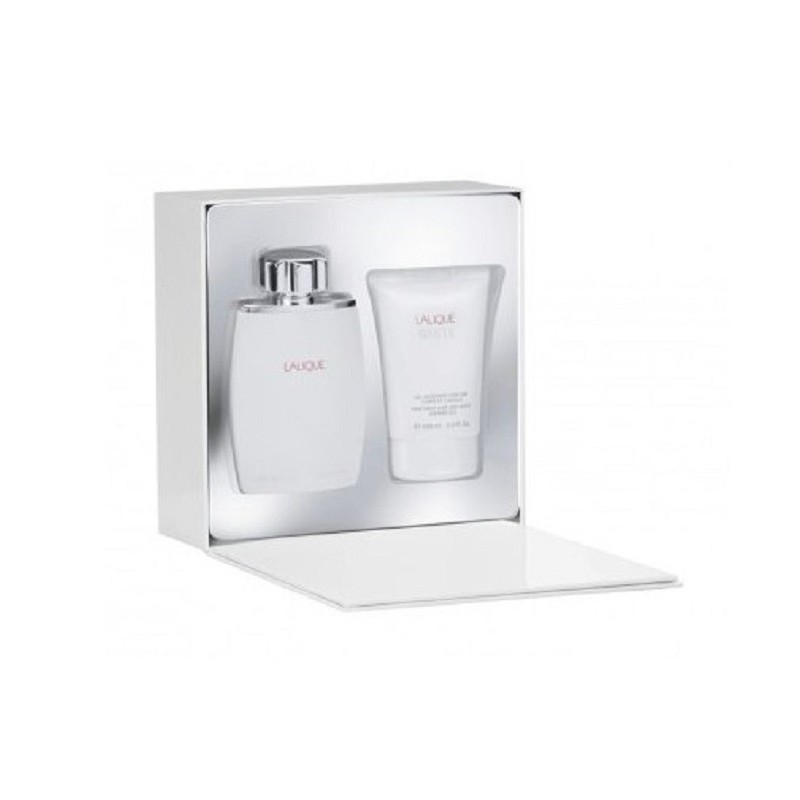 Lalique Cercueil Lalique Eau de toilette blanche 125 ml + gel de corps 100ml - homme.