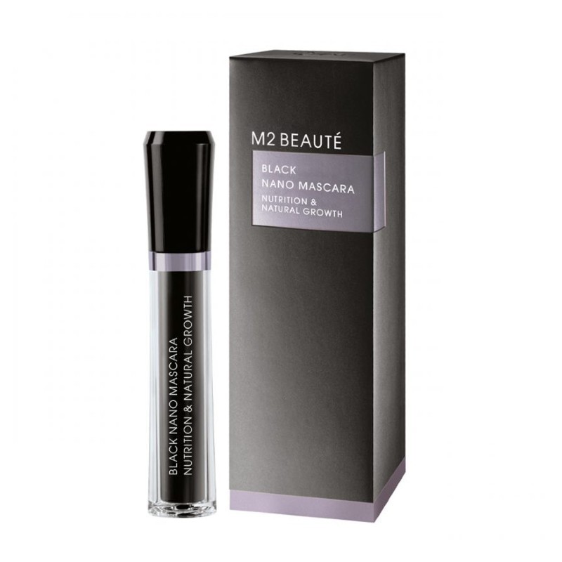 M2 Beauté - Black Nano Mascara Nutrition & Natural Growth 6 ml.